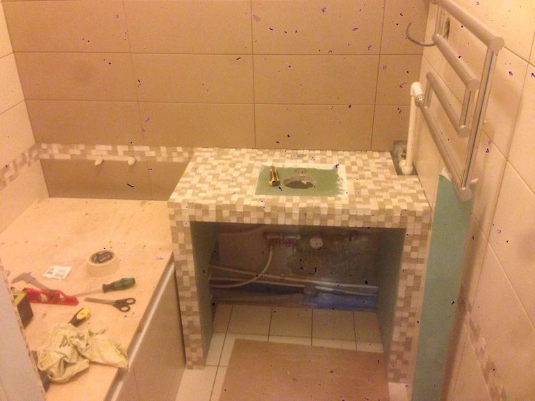 Столешница В Ванную Из Гипсокартона