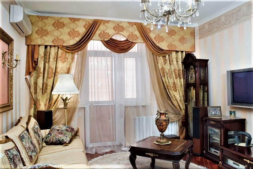 Классические шторы: 120 фото выбора и украшения классического интерьера шторами