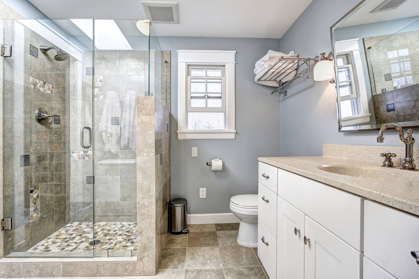 Дизайн ванной комнаты с душевой кабиной: 14 нюансов и 103 реальные фото.