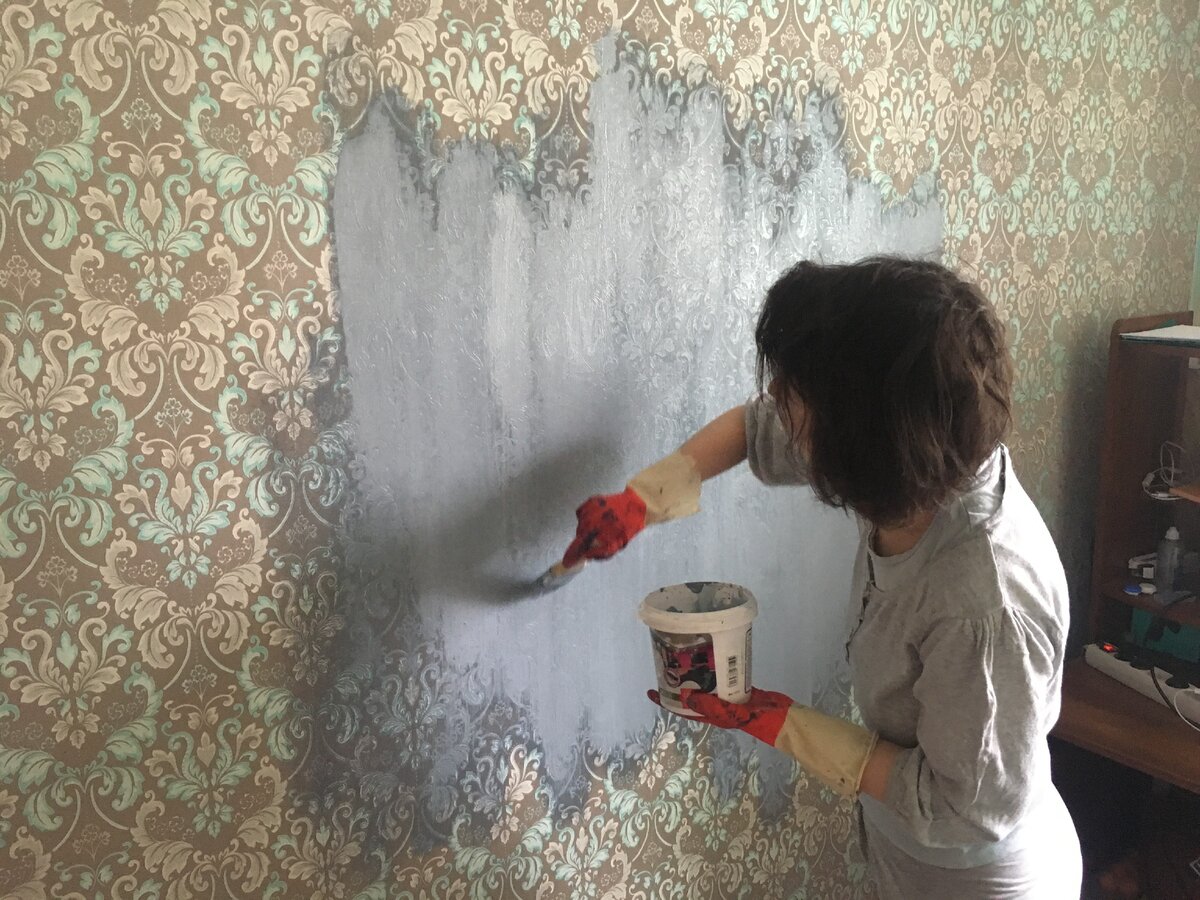 Декоративная покраска стен дешево, но красиво: своими руками, реальные фото