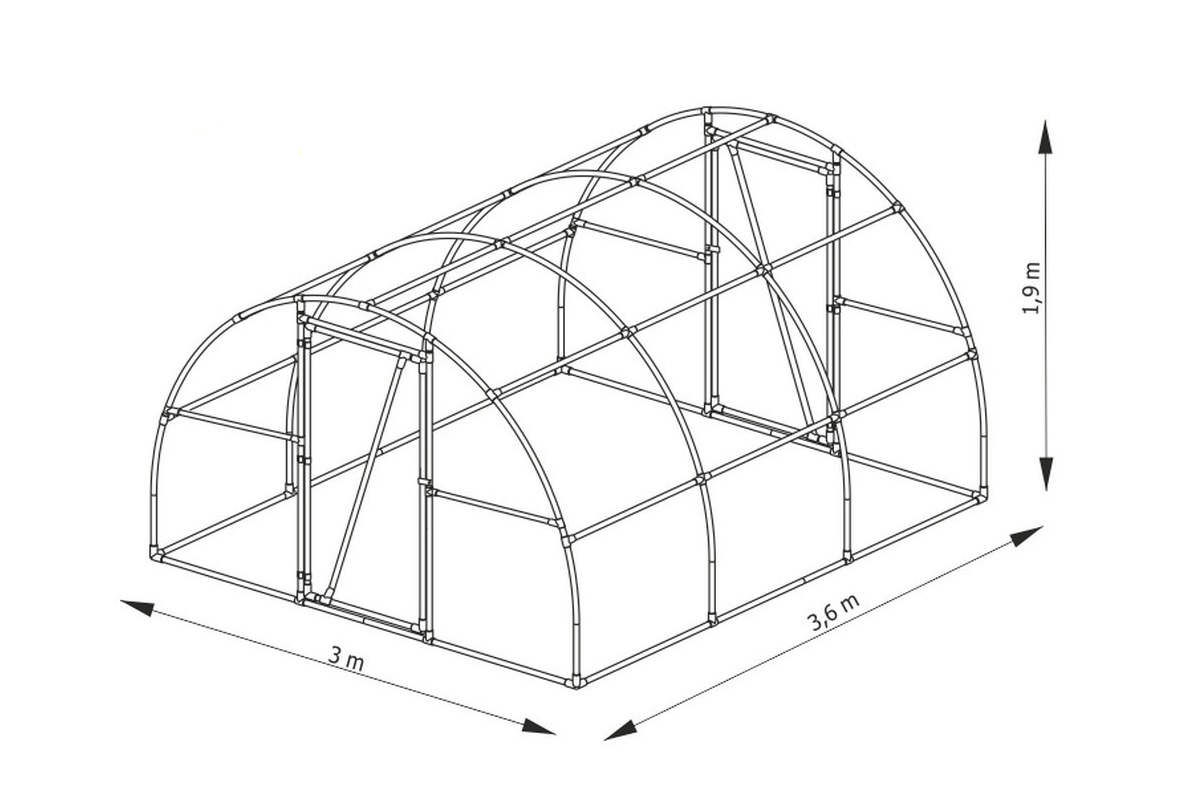 Размеры теплиц из поликарбоната: ширина парников, оптимальная длина, фото