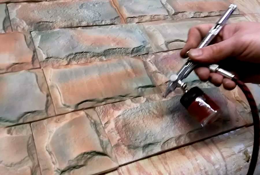 Как выполнить покраску искусственного камня из гипса - unews