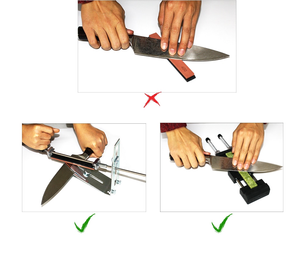 Правильная заточка ножей своими руками разными приспособлениями