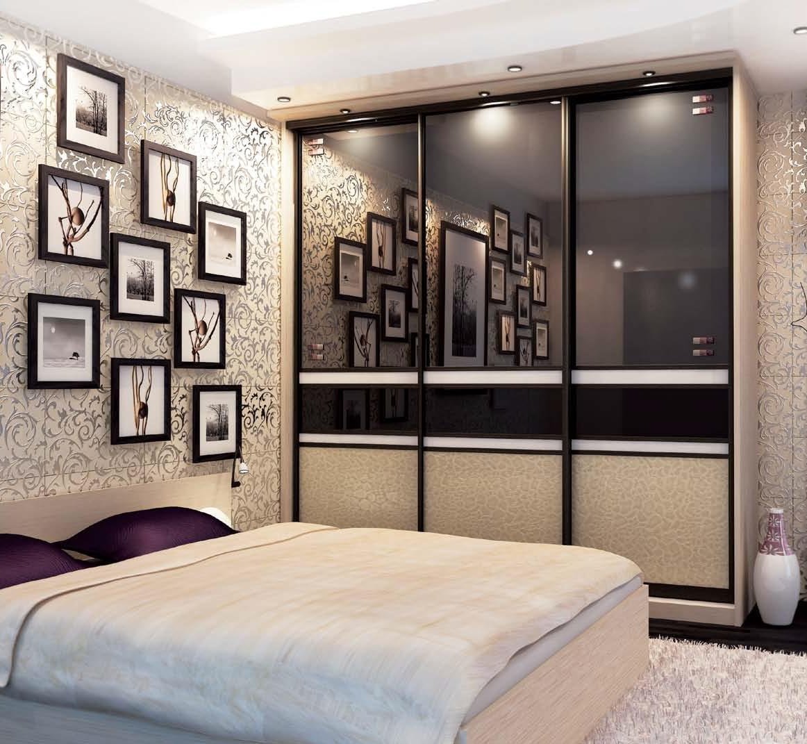 дизайн спальни со встроенным шкафом фото