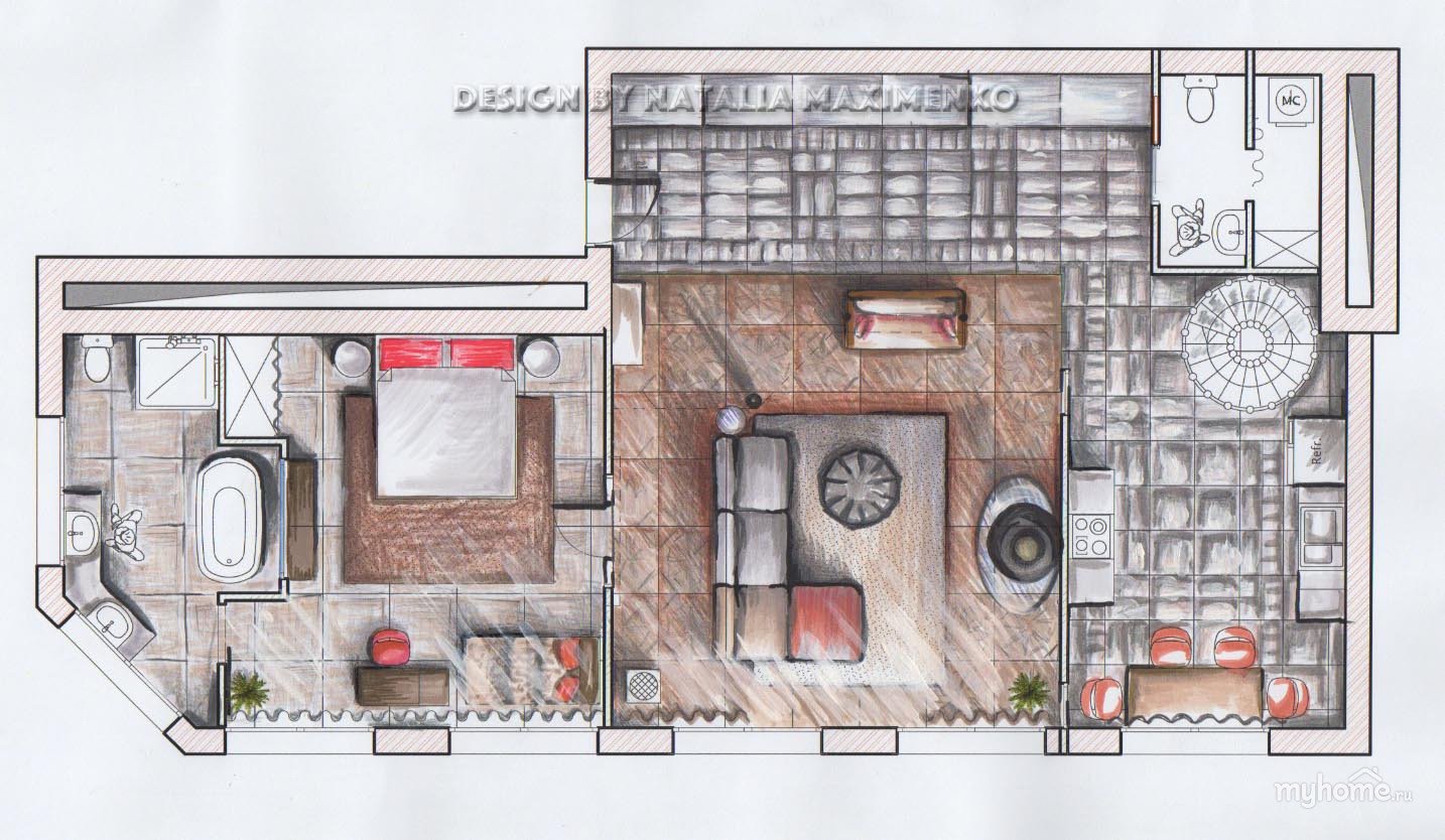 Планировка квартиры: схемы, планы и формирование эскиза дизайна интерьера (105 фото-идей)