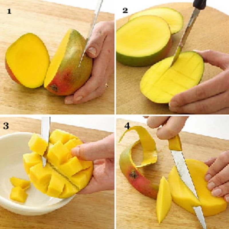 Как чистить манго, нарезать в домашних условиях