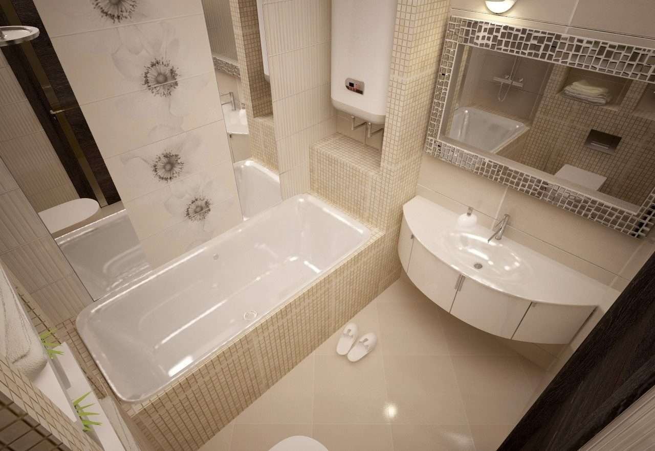 показать дизайн маленькой ванной комнаты