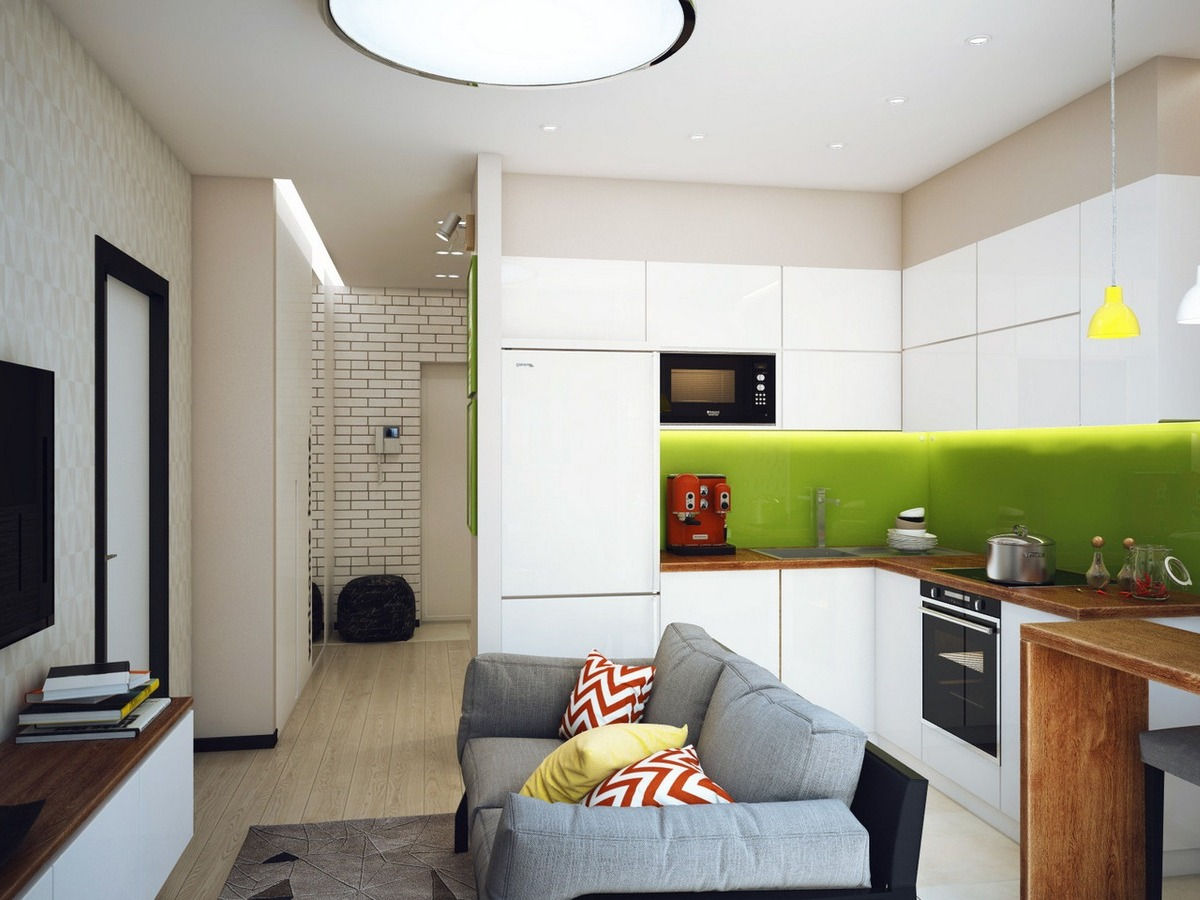 Лучшие фото и идеи дизайна кухни-гостиной 15 кв. м.