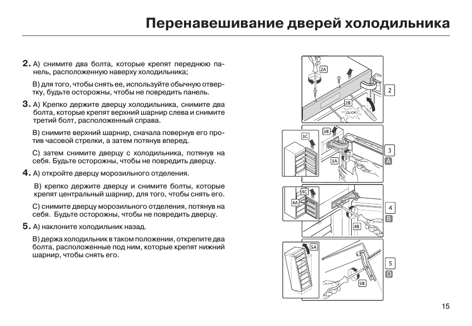 Как перевесить дверь холодильника на другую сторону своими руками