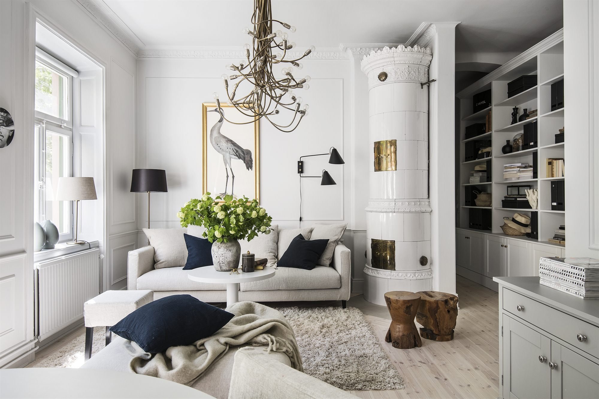 Интерьер дома в стиле скандинавского минимализма, 220 кв.м.