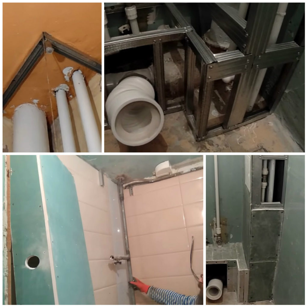 Как закрыть трубы в туалете: обзор вариантов и пошаговая инструкция