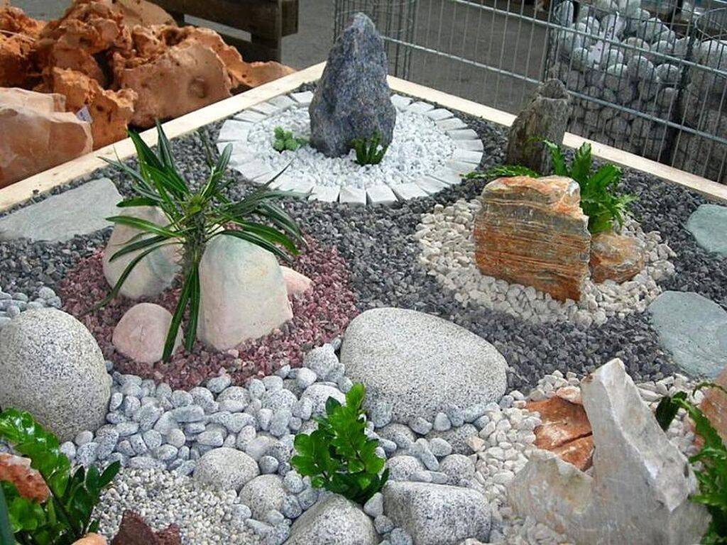 Идеи оформления сада с помощью камней: изысканно и даром