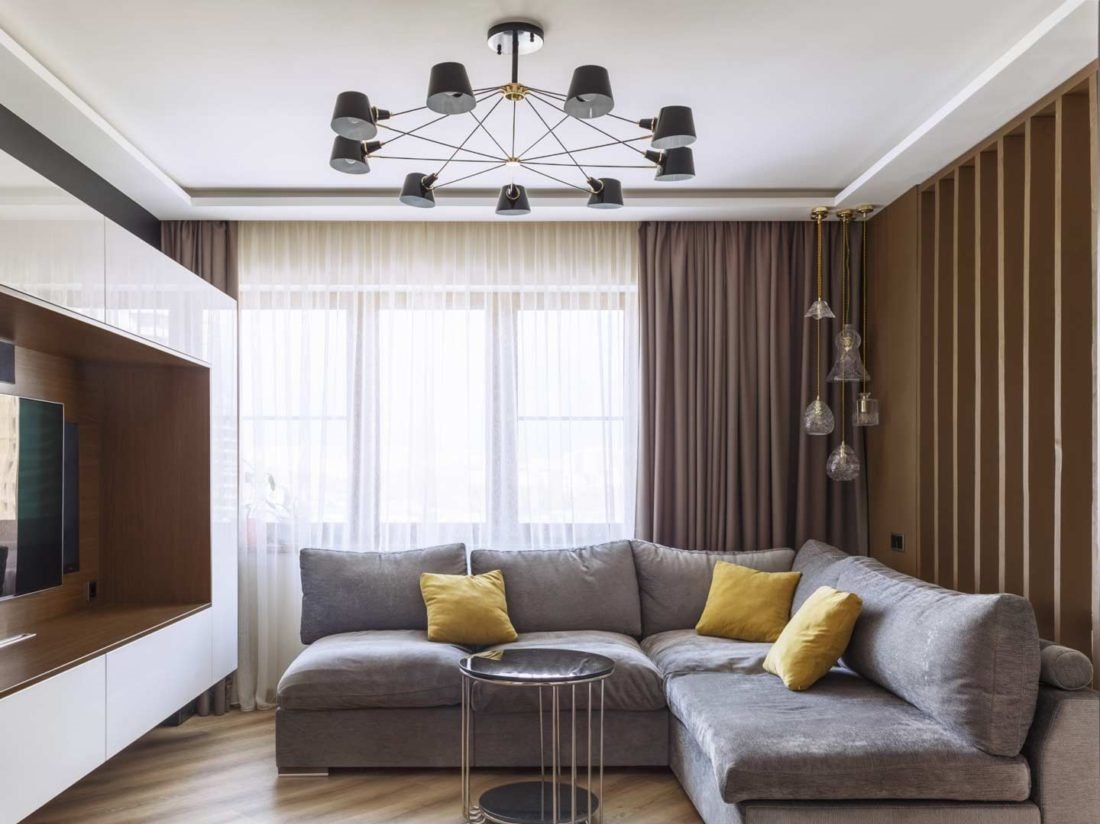 Интерьер гостиной в классическом стиле в малогабаритной квартире фото