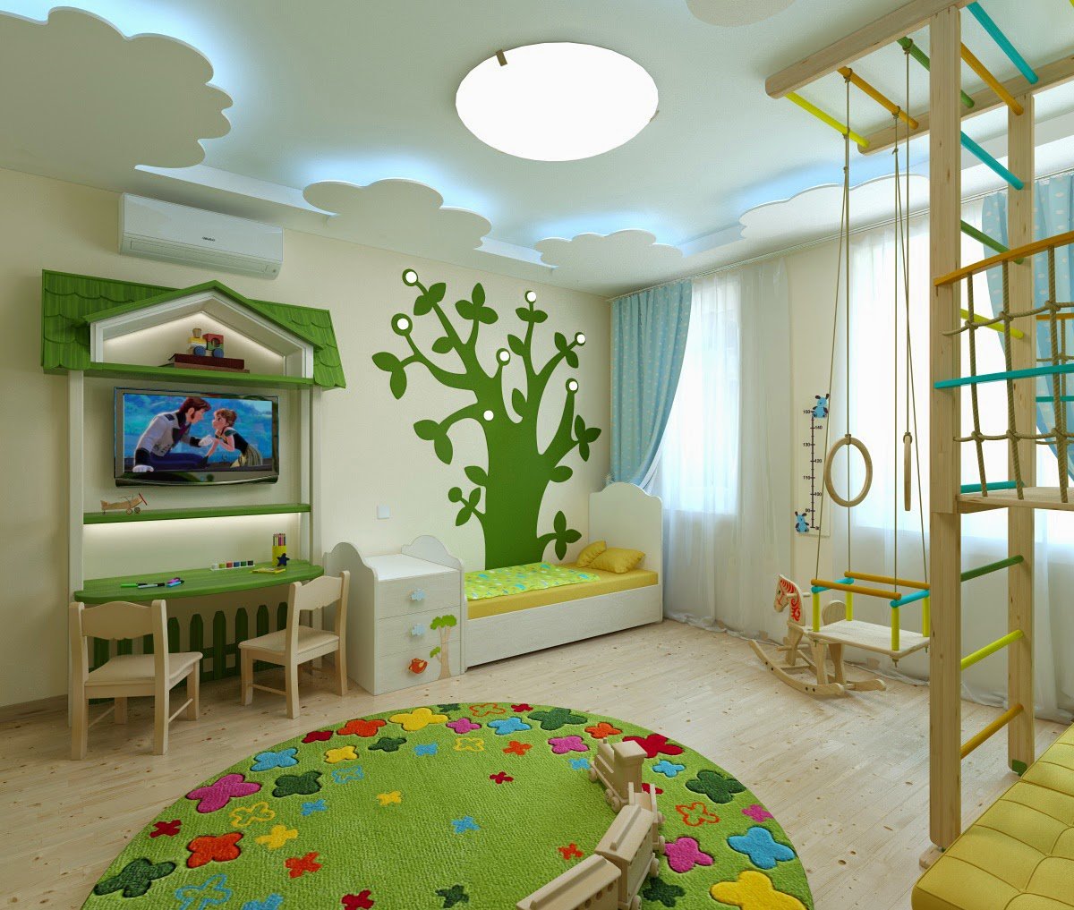 готовый дизайн проект детской комнаты