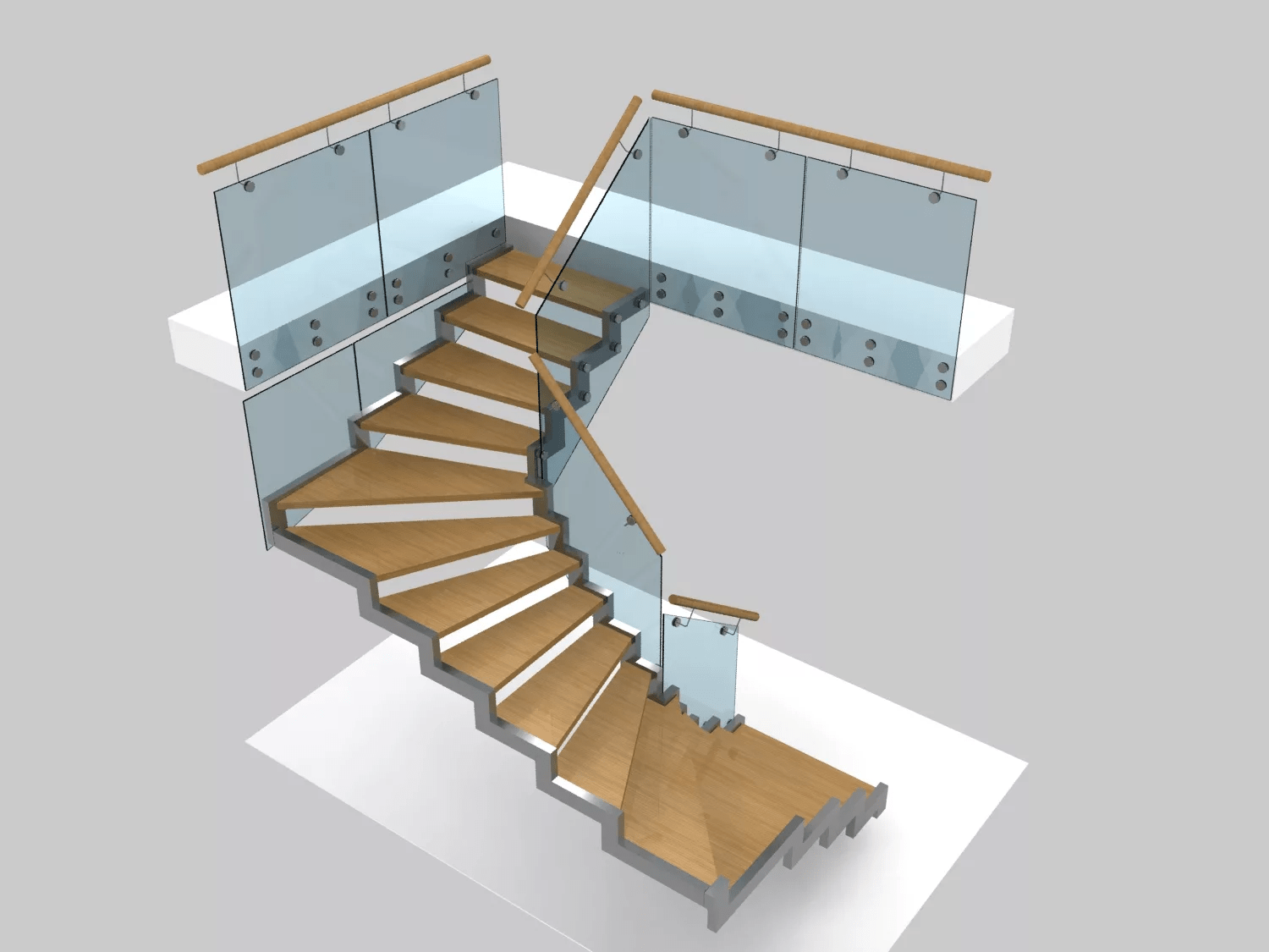 Программа для проектирования лестничной конструкции на второй этаж.