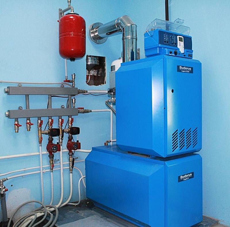 Схема отопления частного дома с газовым котлом