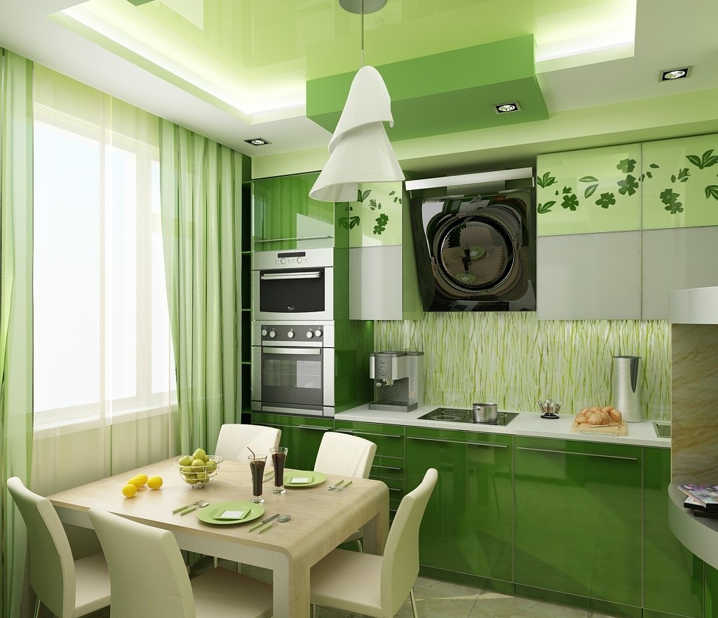 Ремонт зеленые обои. Кухни салатовые. Интерьер кухни. Кухня зеленого цвета. Интерьер кухни в салатовых тонах.
