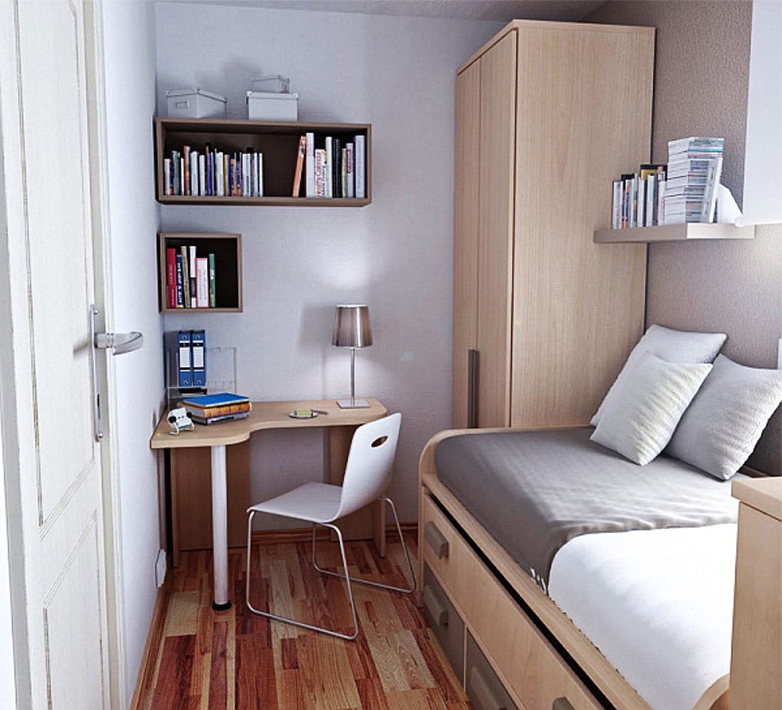 Спальня 10 кв м: дизайн, фото с двуспальной кроватью и шкафом