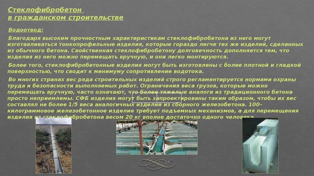 Что такое фибробетон и где он применяется?