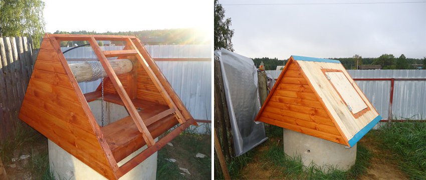 Домик для колодца своими руками