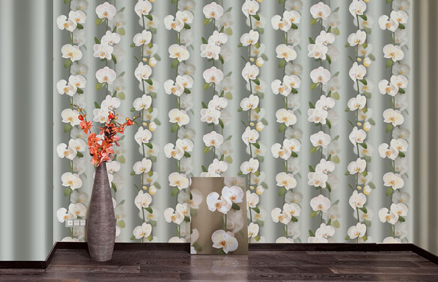 Нежные обои с орхидеями для стены – фото и дизайн