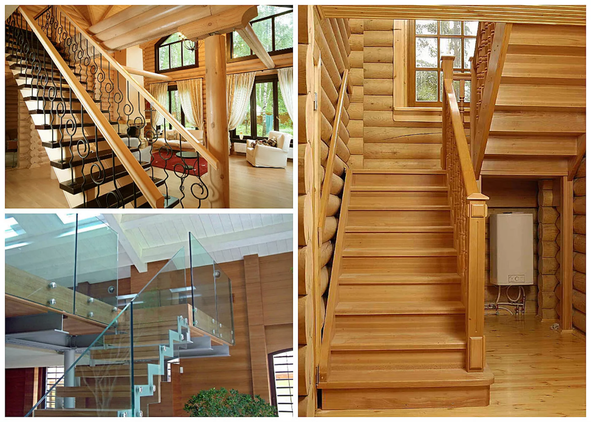 Проекты и фото деревянных лестниц в частных домах