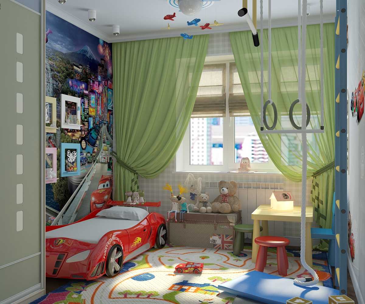 варианты ремонта детской комнаты для мальчика