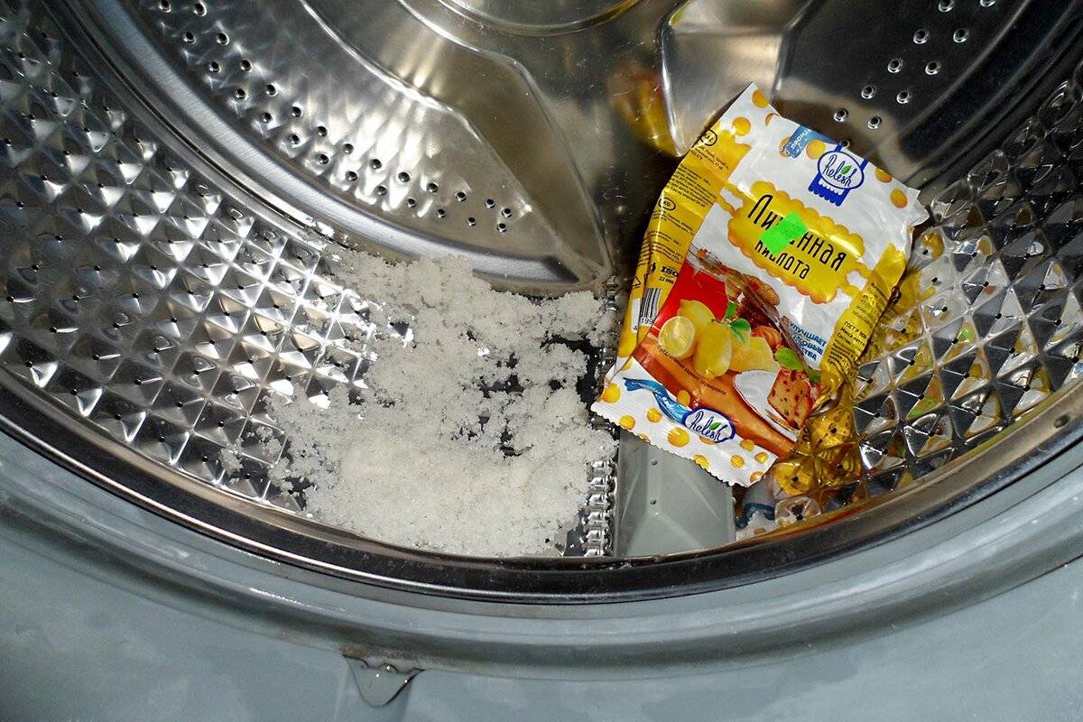 Как почистить стиральную машину лимонной кислотой от накипи, запаха и плесени в домашних условиях