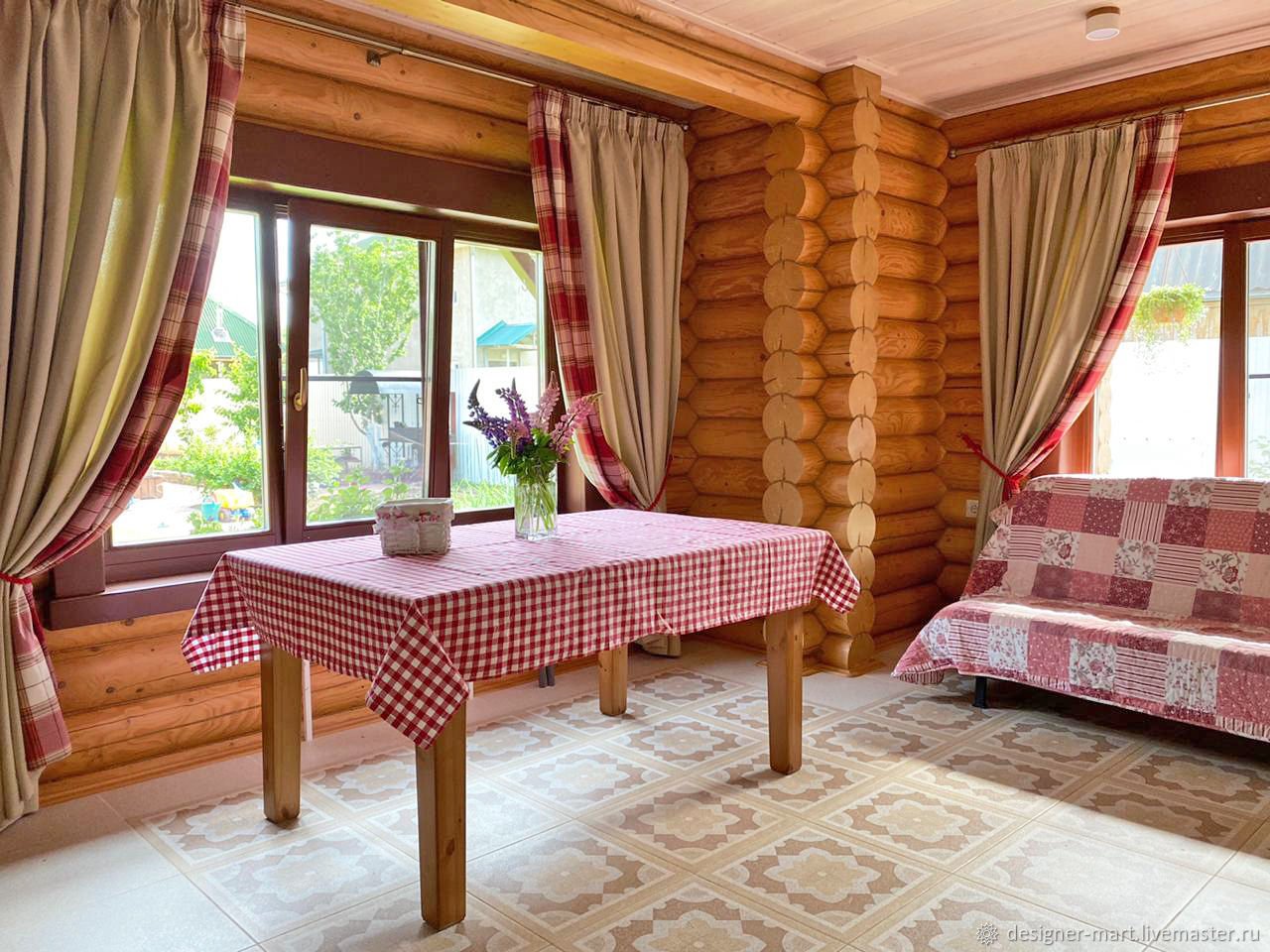 Эффектные шторы в деревянном доме: фото-идеи в любом интерьере