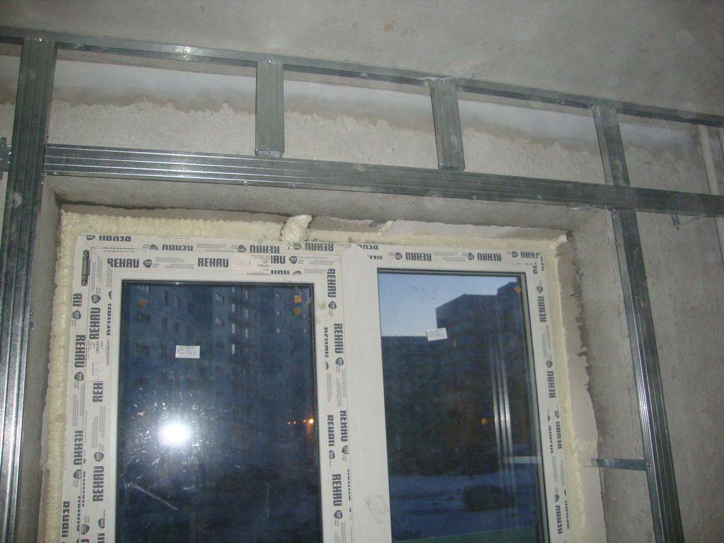 Устройство оконных откосов из гипсокартона