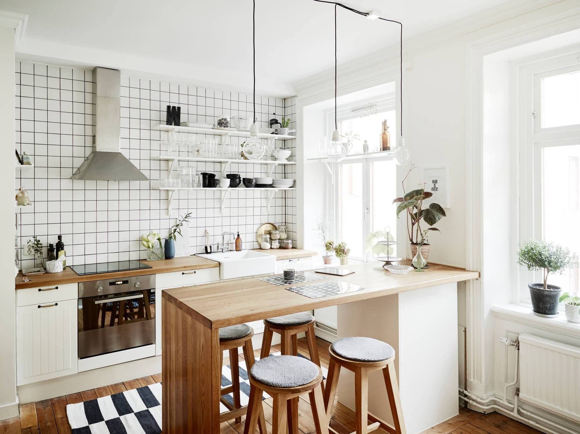 Кухня в скандинавском стиле: 56 фото + описание