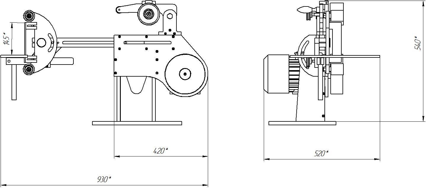 Belt grinder чертежи