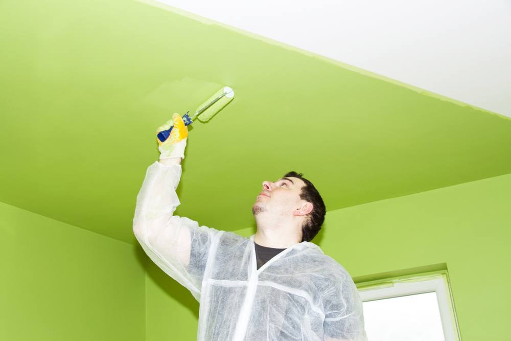 Как и чем покрасить потолок из гипсокартона своими руками: от «а» до «я»