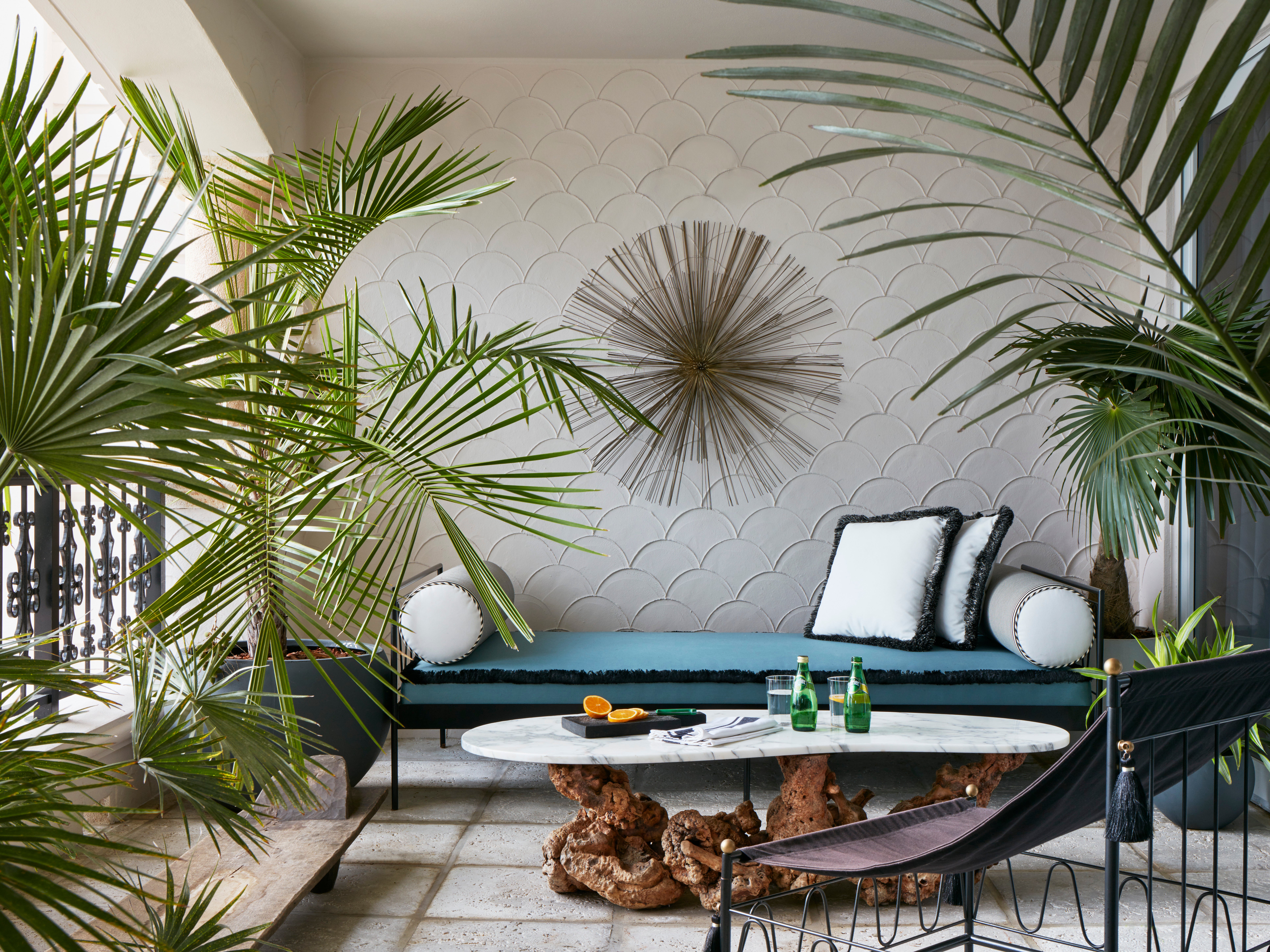 тропический стиль дизайн комнаты