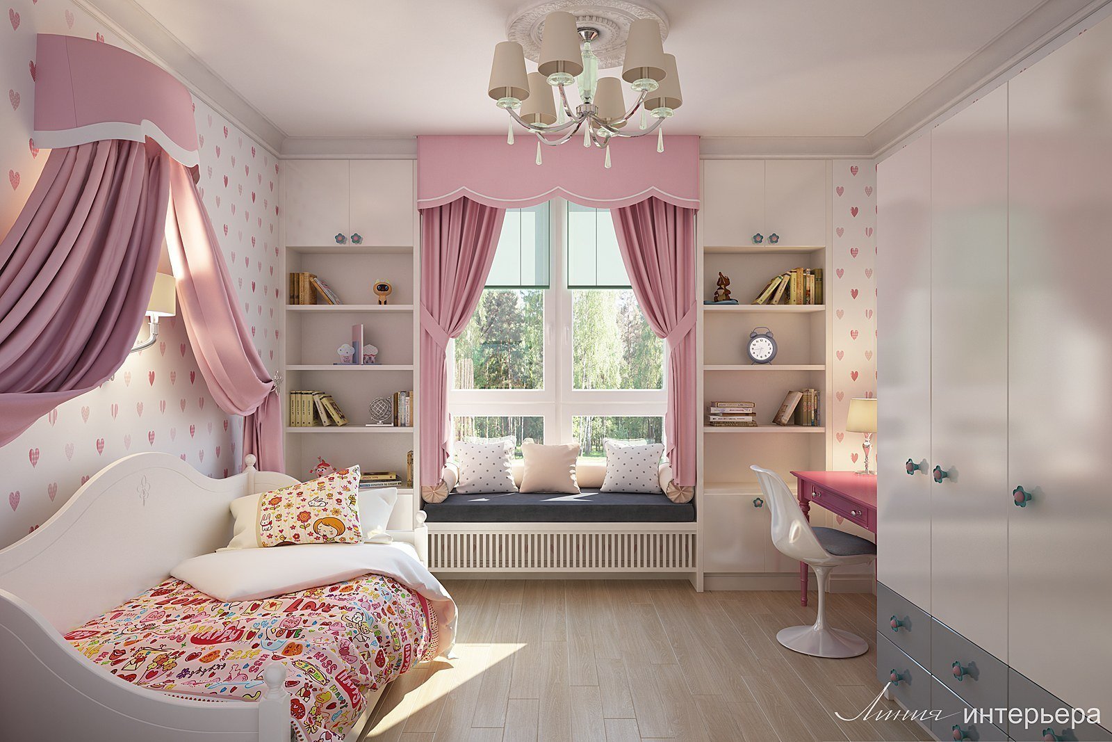 Дизайн детской комнаты для девочки - 95 фото интерьеров после ремонта, красивые идеи