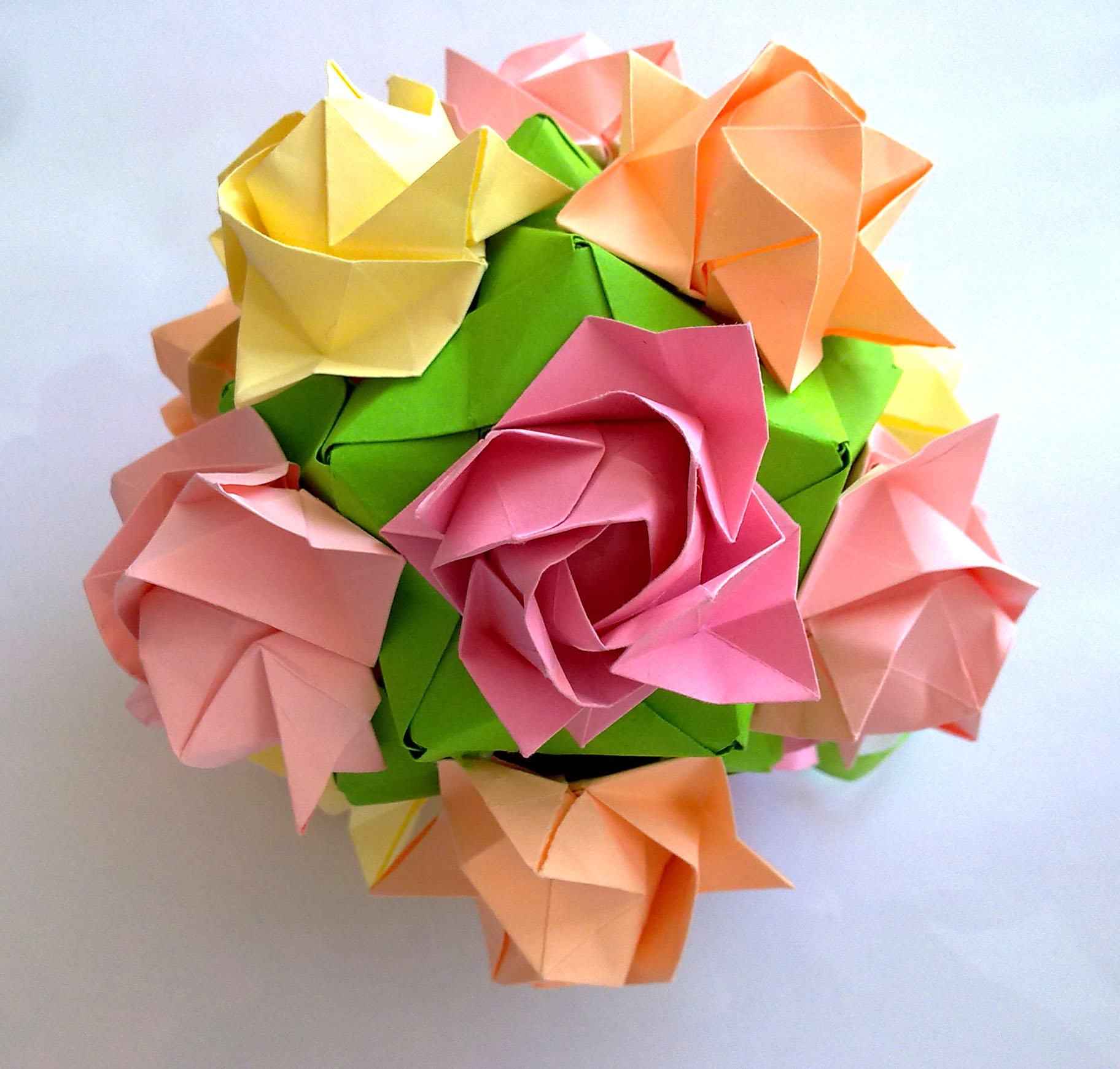 Оригами красивый цветок
