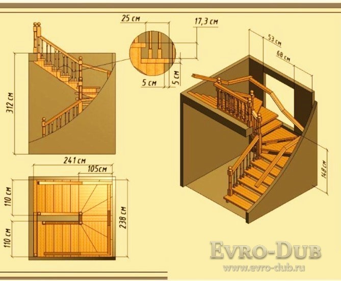 Как сделать поворотные ступени на металлической лестнице — доступно о важном