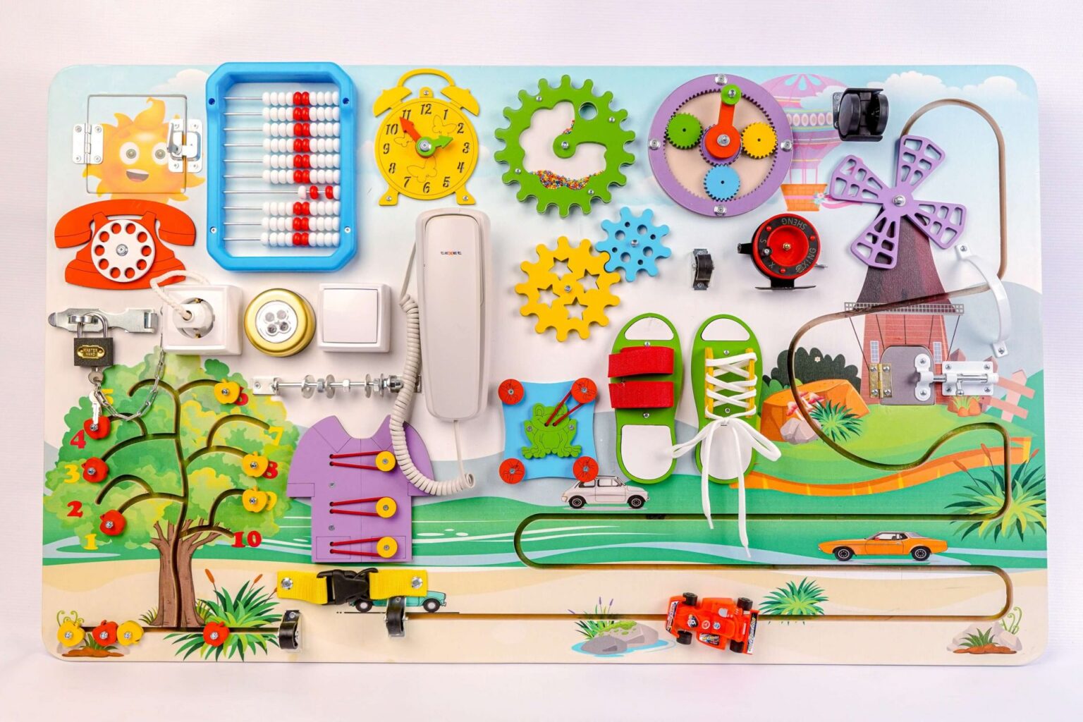 Бизиборд для ребенка: польза, компоненты, изготовление своими руками