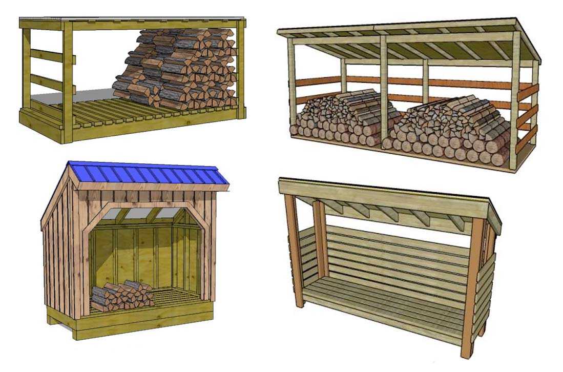 Схема дровницы своими руками