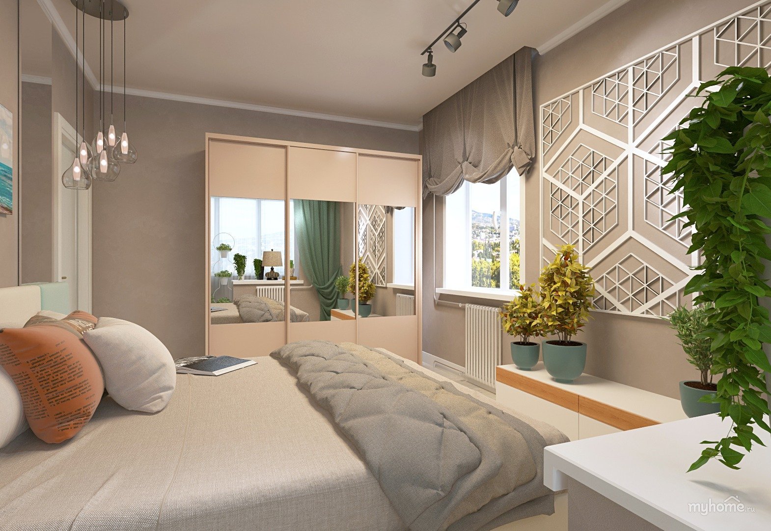 балкон в спальне дизайн