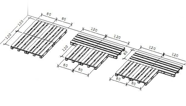 Кровати из поддонов схема