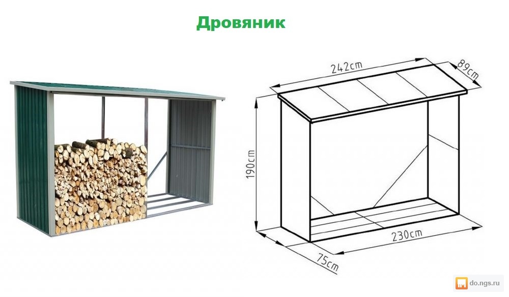 Дровница уличная своими руками чертежи