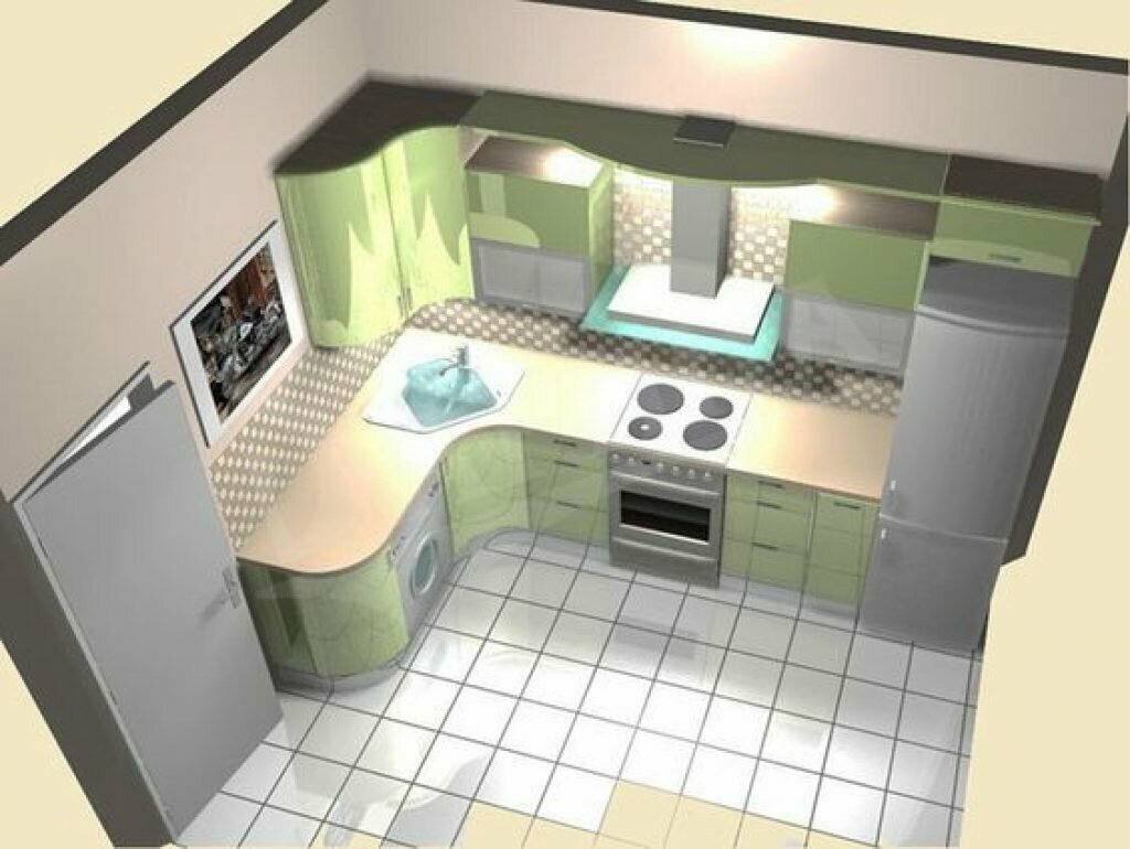 кухня 8 кв метров дизайн панельный дом