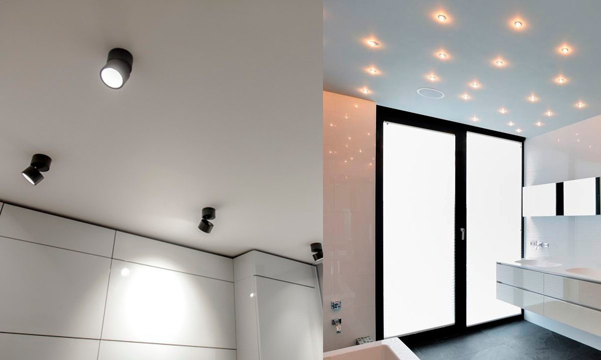 Светильники в ванную комнату на потолок: какие лучше, сколько нужно и как расположить