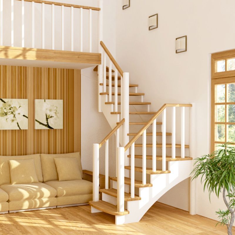 Готовые лестницы: на второй этаж, деревянные для дома, производитель profi hobby, входная серийная заготовка