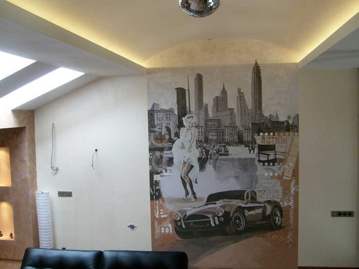 Роспись стен в квартире, художественная роспись своими руками в интерьере детской, стили и техника