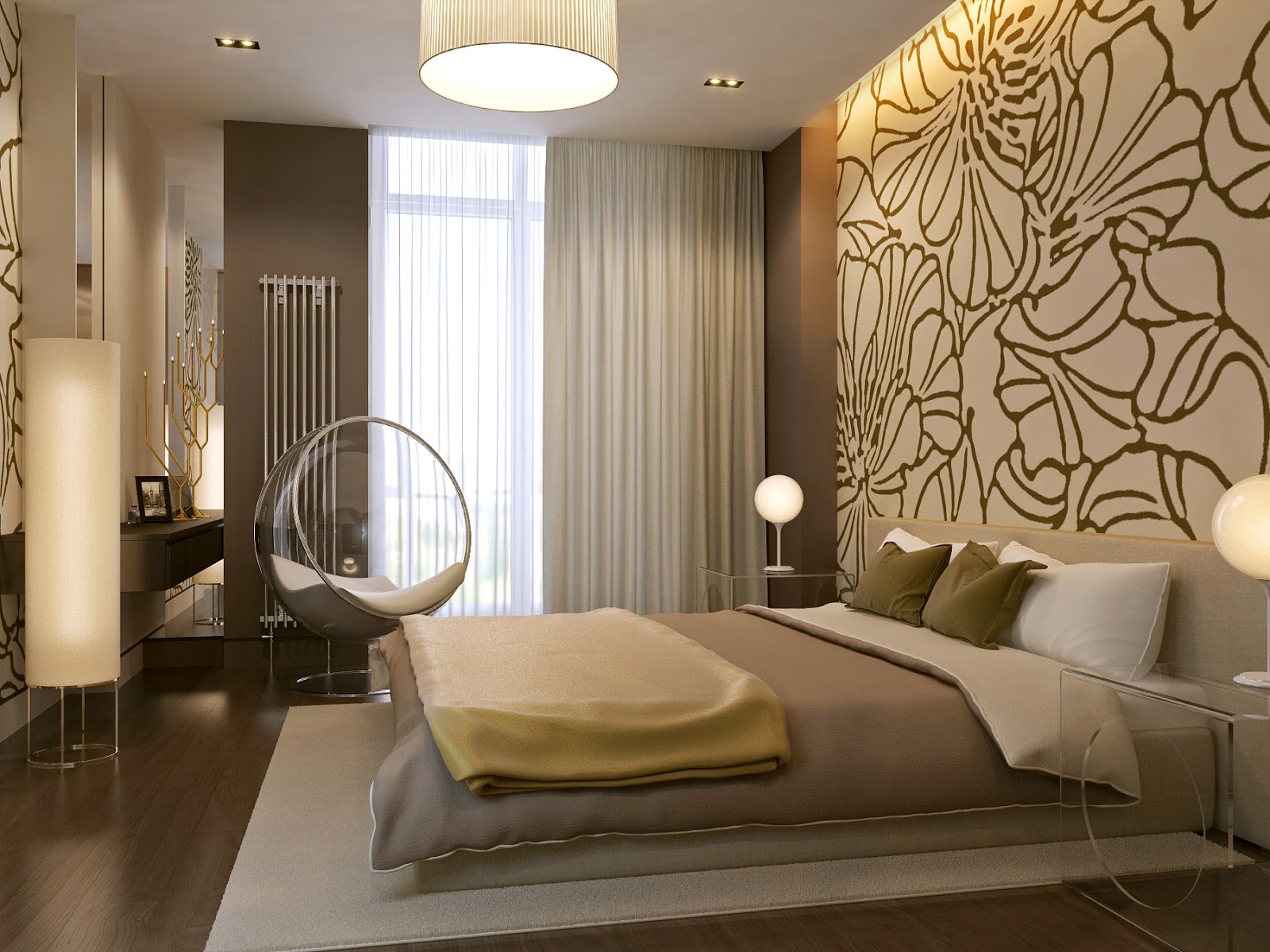 Красивый дизайн спальни — фото идеи интерьера спальни