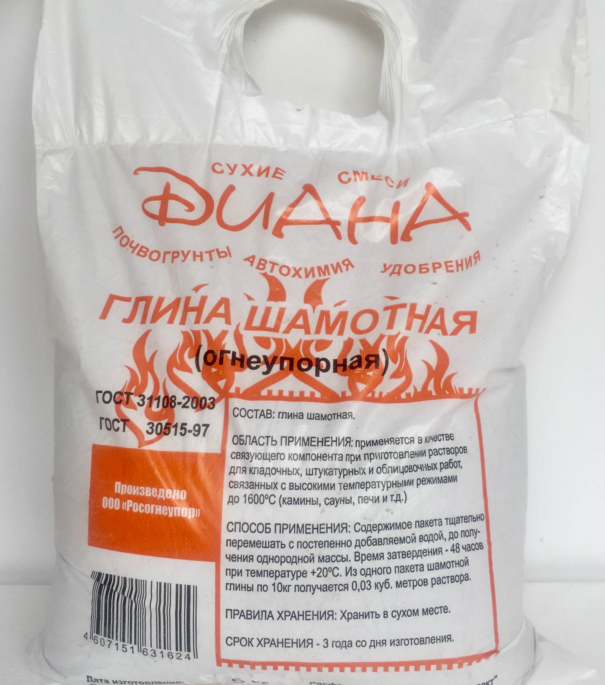 Что такое шамотная глина и способ ее применения