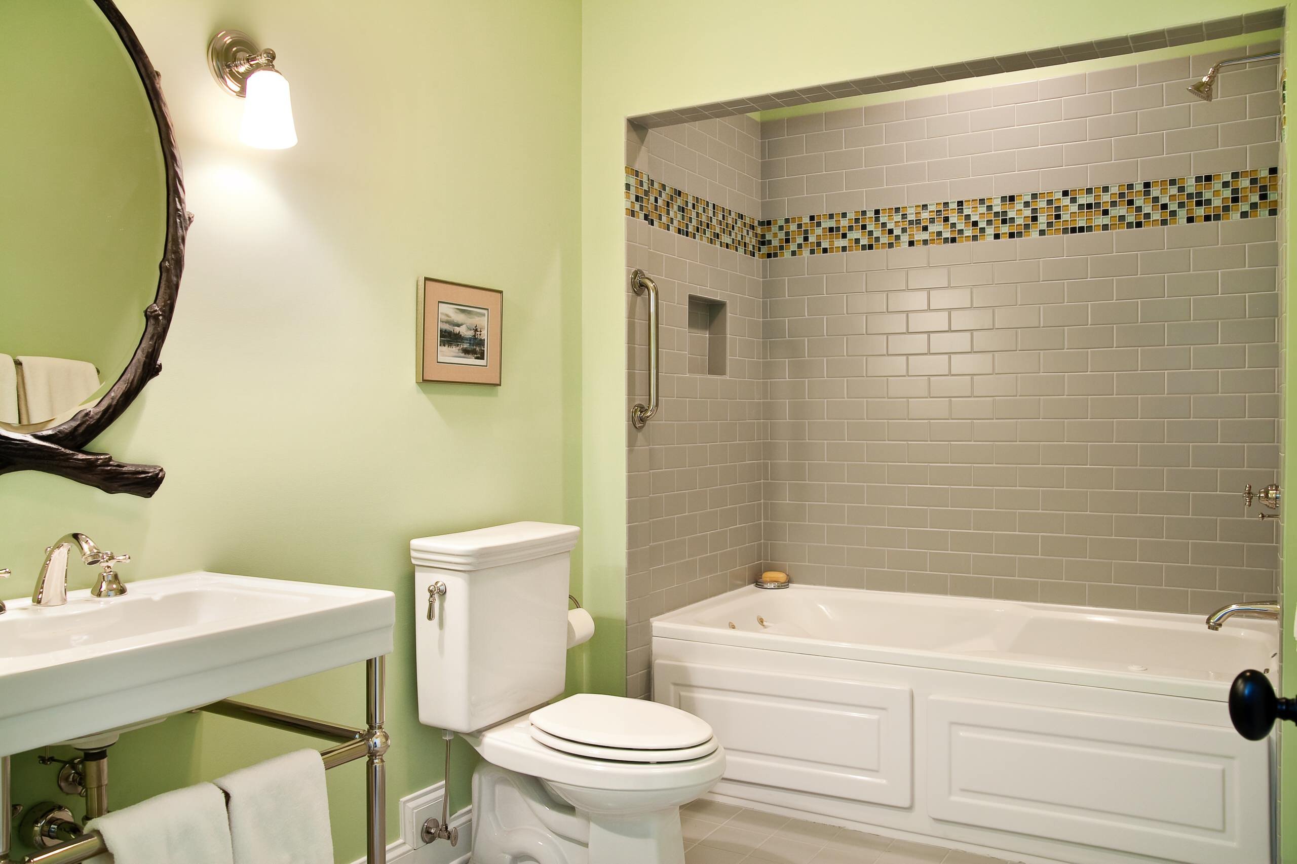ванная комната плитка и покраска дизайн фото