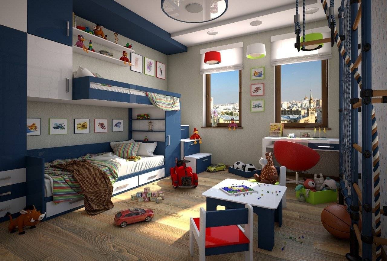 Дизайн детской комнаты для двух мальчиков-подростков разного возраста. создаем интерьер своими руками (фото) :: syl.ru